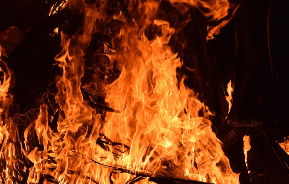 IZBIO POŽAR U SELU KOD SVRLJIGA: Objekti, stočna hrana i mehanizacija POTPUNO IZGORELI!

